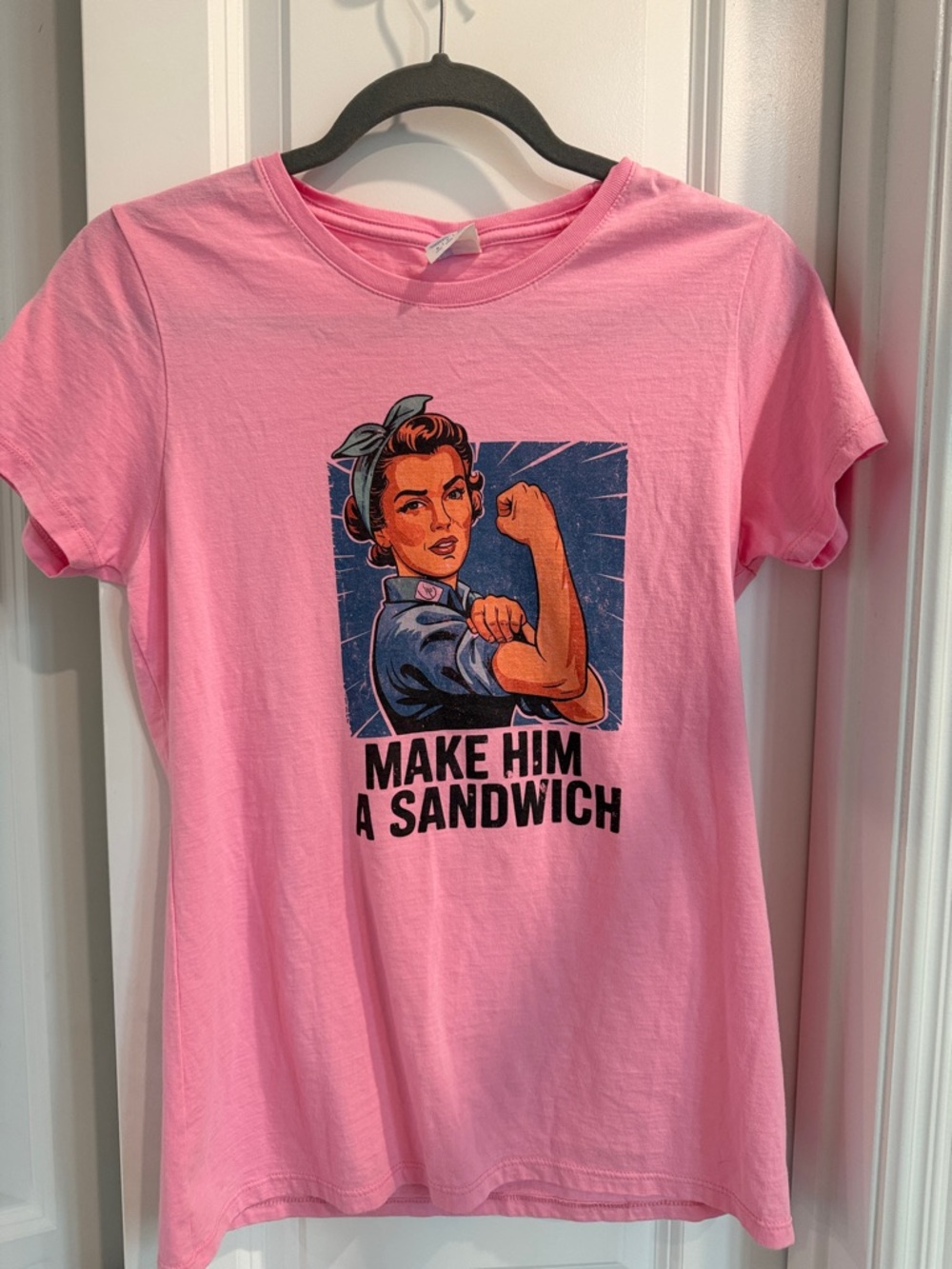 Graphic Pink 'Make Him A Sandwich' Tee